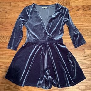 Urban Outfitters Silence and Noise Velvet Romper size S